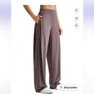 G4Free ShiftReady High Waist Wide Leg, Loose Fit Work Trousers Size Large .